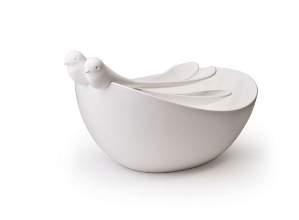 САЛАТНИЦА С ЛОЖКАМИ SPARROW 30х23х15см.